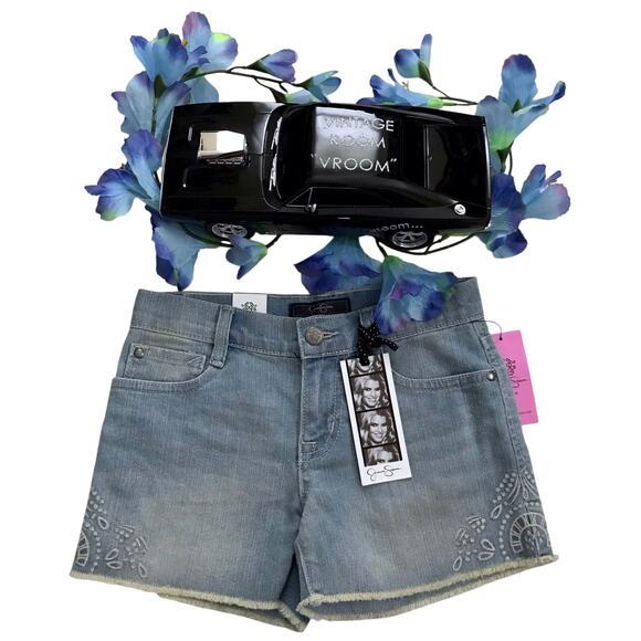 Jessica Simpson NWT Jean Shorts Girls 10 - Picture 1 of 8
